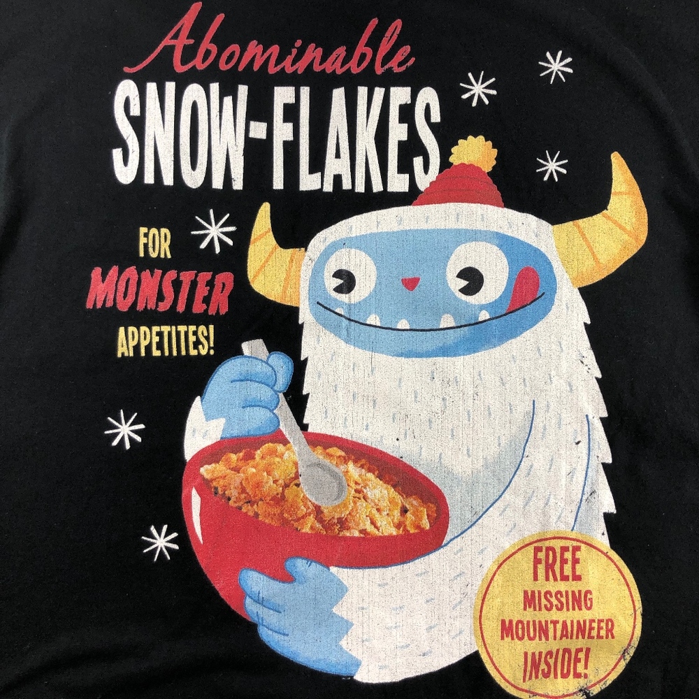 NEW Mens XL Abdominal Snowflakes Monster t shirt